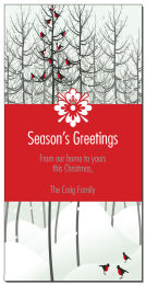 Caroling Christmas Birds Cards  4